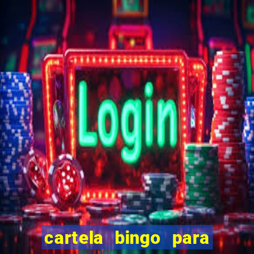 cartela bingo para cha de cozinha imprimir gratis